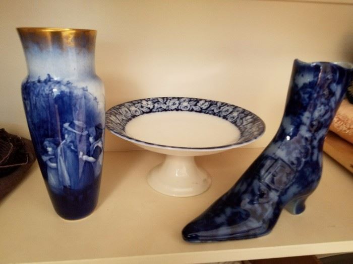 Maker's Mark on Shoe and Vase