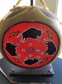 Great Drum with Painted Buffalos