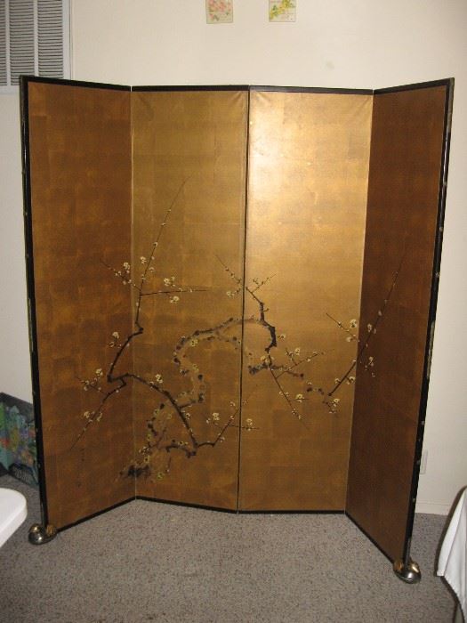 Vintage Japanese Silk Screen/Room Dividers...