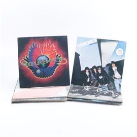 Ramones, Black Sabbath, Stones, Zeppelin and Other Rock/Pop LPs: A collection of Classic Rock and Punk LPs including Led Zeppelin, Leave Home by the Ramones, Paranoid by Black Sabbath Beggars Banquet by the Rolling Stones, Journey and more.