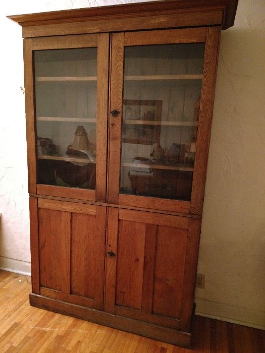 Awesome antique oak cabinet