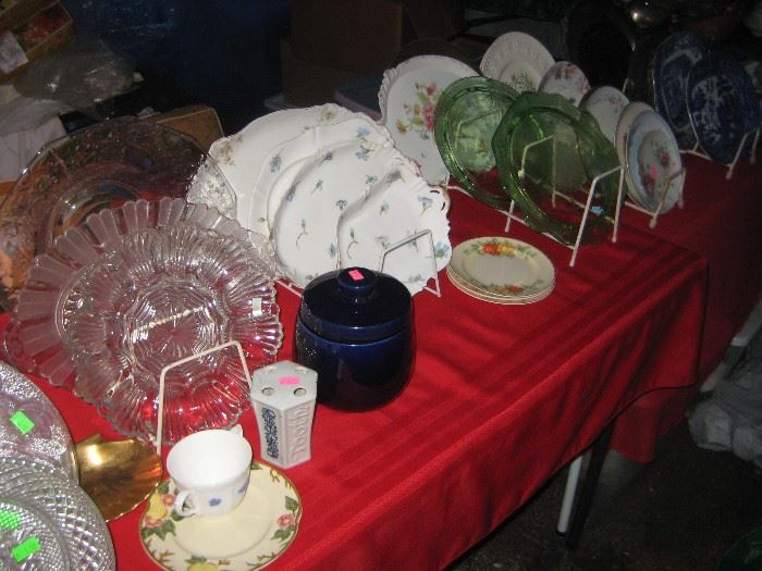 lots of china and glassware