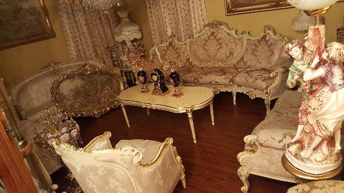 French provincial, Italian provincial. I have 6 different formal living room sets like this and more that are in great condition