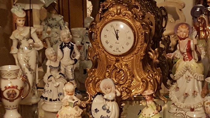 Clocks, large figurines, small figurines. Home decor of its best