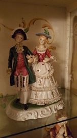 Antique porcelain figurine 22in