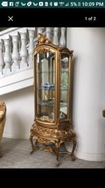 Glass cabinet antique