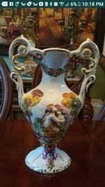 Capodimonte decorative piece that is 22 in tall