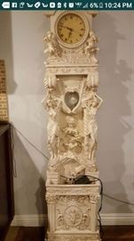 Grandfather clock and water fountain 6 feet tall