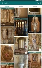 Over 1000 items available with porcelain statues and figurines and one-of-a-kind items