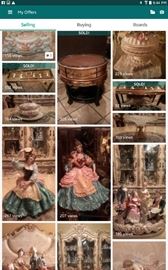 Victorian figurines, Italian and French World of decor
