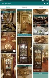 Antique gold leaf carrillo's, glass cabinets, floral arrangements that are one-of-a-kind custom made
