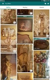 Cherubs, antique collection, hundreds of lamps and decor