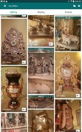Bohemian glass vases, antique clocks, vintage clocks and grandfather clocks