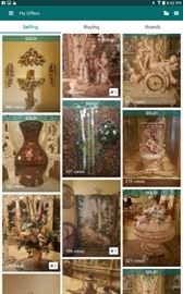 Capodimonte figurines and Princess House Collection items
