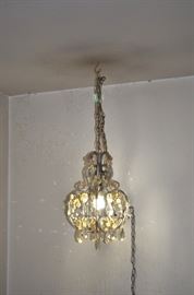 Vintage Crystal Hanging Chandelier