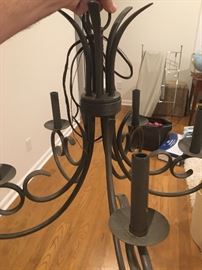 Iron chandelier $15