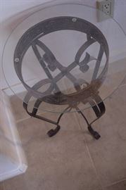 Glass top occasional table
