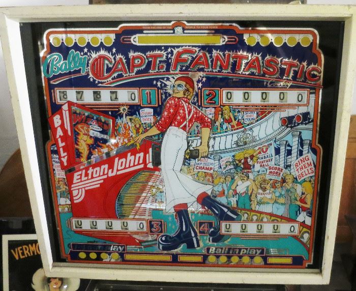 1976 Bally "Captain Fantastic, Elton John" Pinball Machine