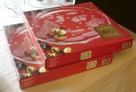 Mikasa Christmas platters