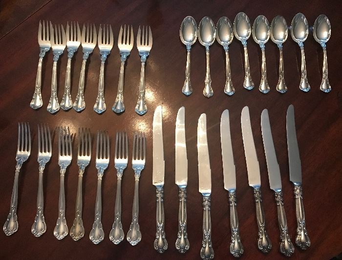 7 -4 pc place settings of Gorham Chantilly