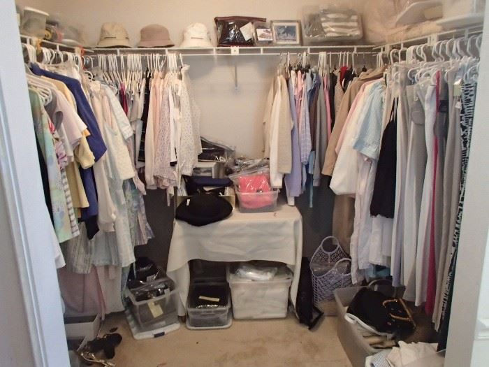 Closet full of clothes!  