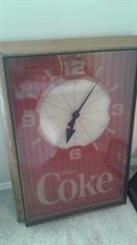 Old Coca Cola Sign that hung in Chicotkey's Fort Worth Grocery Store.  Still Works