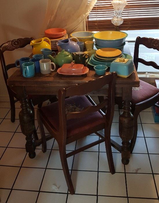 Fiesta and other pottery dinnerware