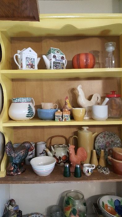 Roosters, teapots and misc
