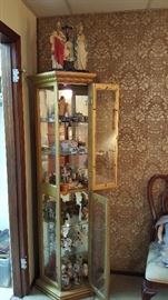 small curio cabinet