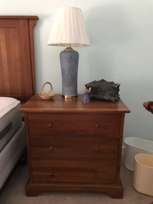 One of two Durham nightstands