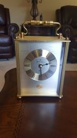 Small brass table top clock