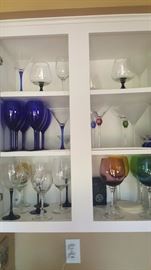 Various wine glasses