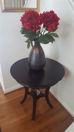 small solid wood entry table