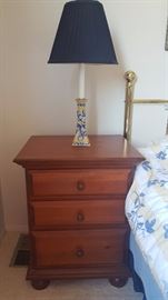 solid wood nightstand