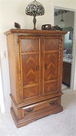 Solid wood armoire