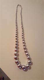 Silver plated vintage necklace
