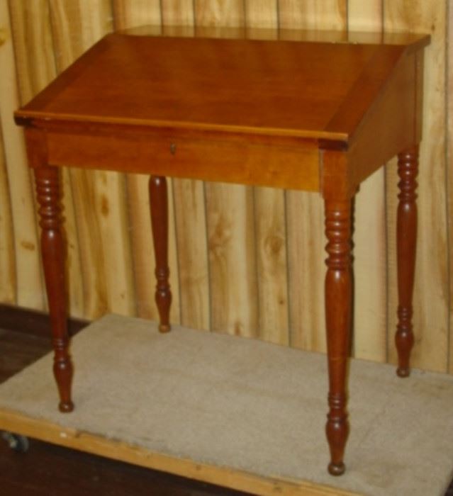 Mid 1800's Cherry Slant Top Desk