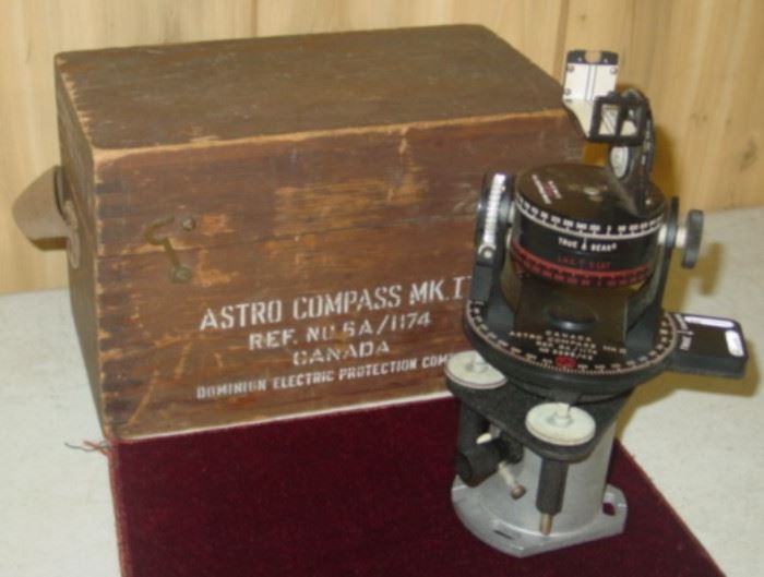 WWII Astro Compass Navigational Tool