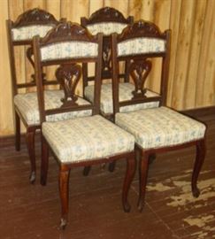 Set Of Mahogany Chairs