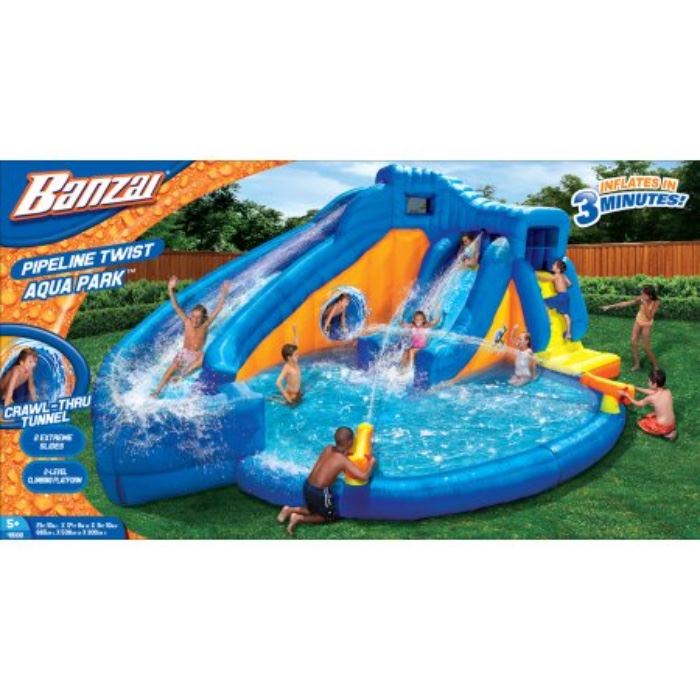 Bonzai water slide inflatable - 2009 - Hours of Family Fun!  Includes an $80 Costco storage container.  ONLY $60
