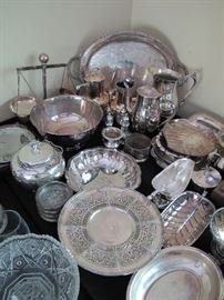 Silver plated dishes