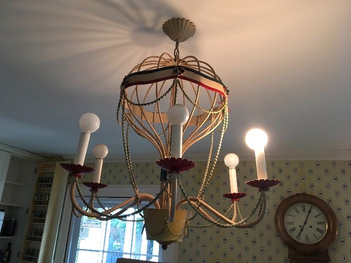 Vintage "hot air balloon" light fixture 