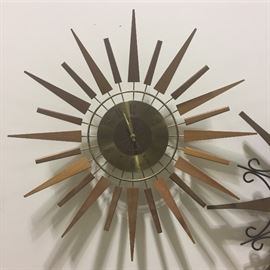 Mid-Century Starburst Clock