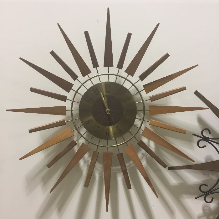 Mid-Century Starburst Clock