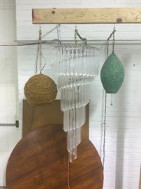 Mid-Century Lighting (Lucite Chandelier)