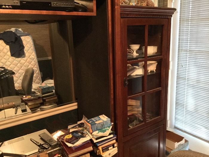 Small cabinet attached to armoire