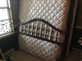 Master BR bed with mattress & box springs