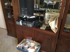 Another nice TV armoire with 2 glass shelf sections - in Master BR