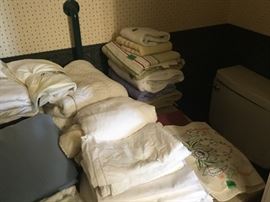 Towels, linens, etc.