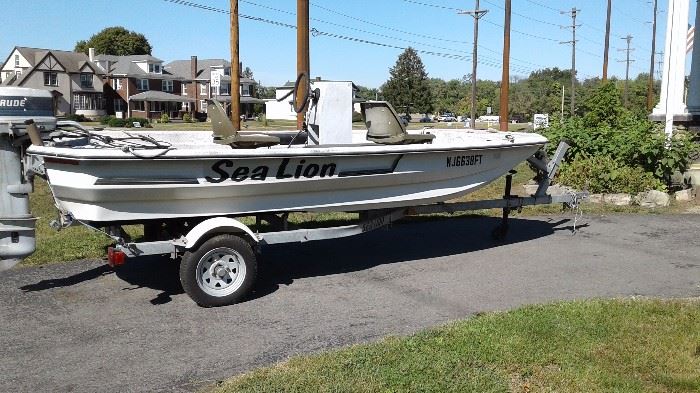 SEA LION TRAILER INCLUDED IN SALE  WITH BOAT